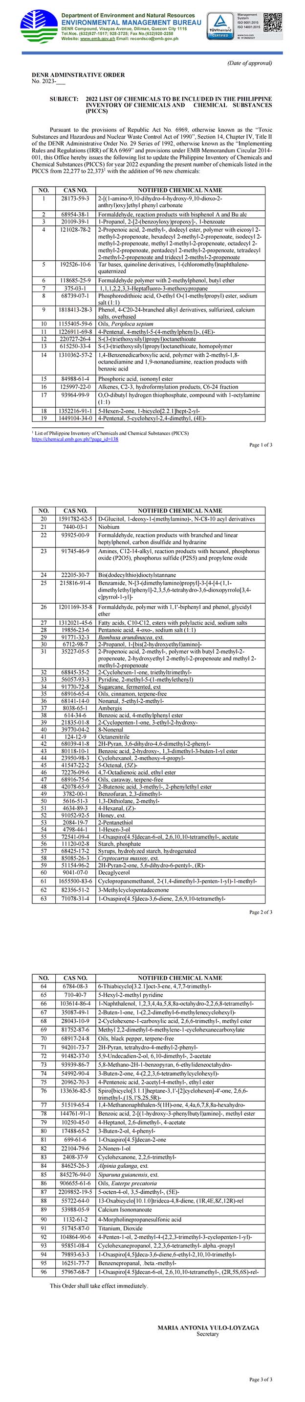 96个化学物质